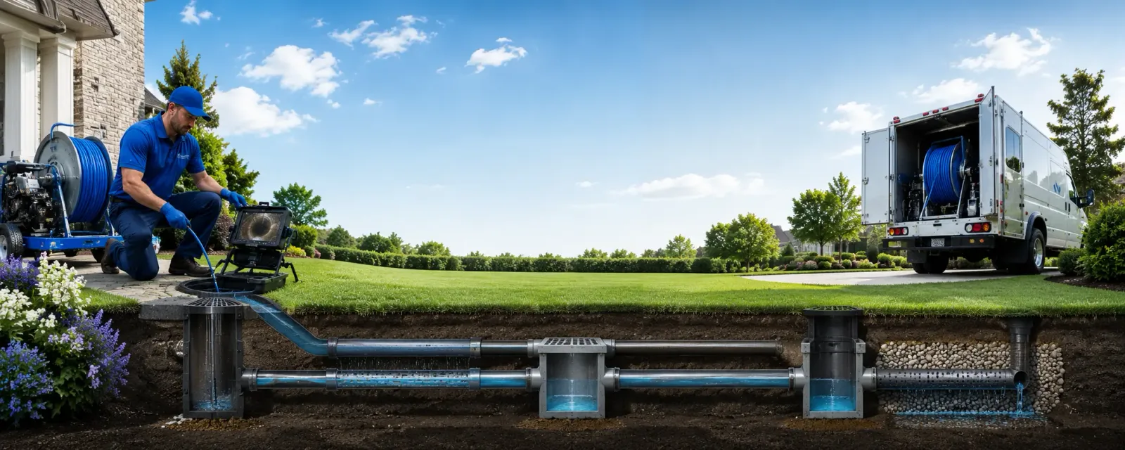 Outdoor drain cleaning information for Glynn, LA